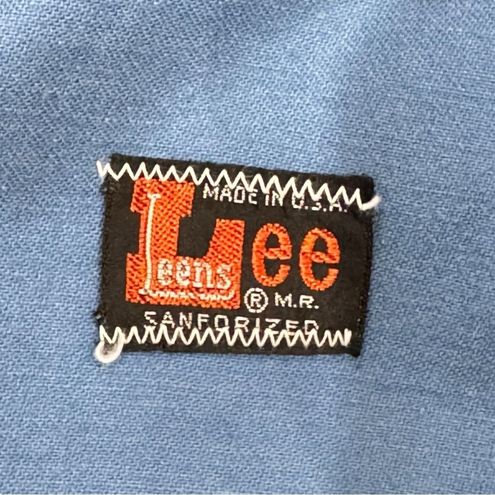 Vintage 70s Bell Bottom Jeans Lee Teens Made in USA Button Fly Flare Leg | 16/18 - Picture 12 of 12
